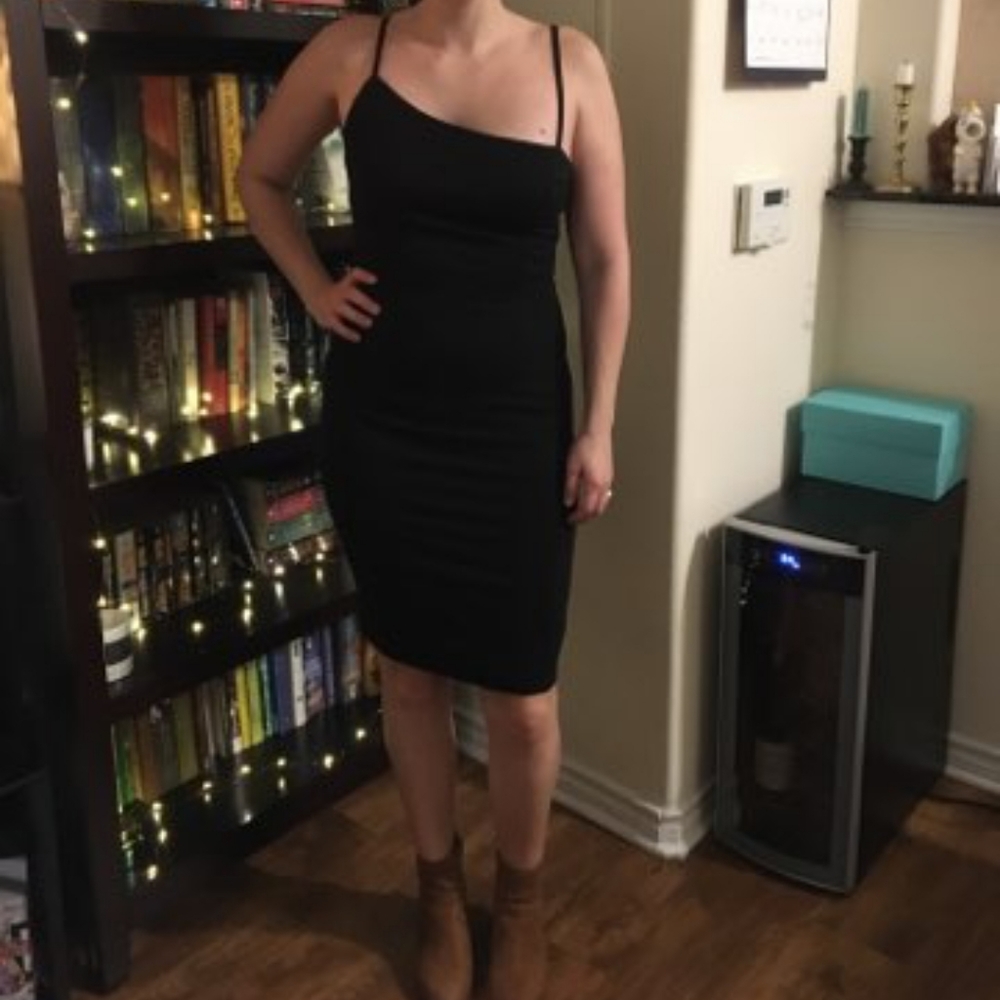 Black Lulu's asymmetric cocktail dress size M